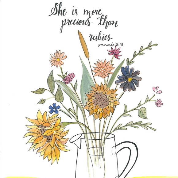 Home decor Watercolor art print - Picture 1 of 5